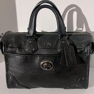 Coach Millie satchel gun metal hardware no strap